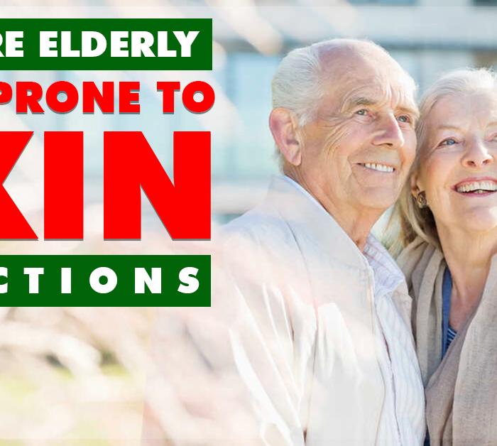 why are elderly people more prone to skin infections
